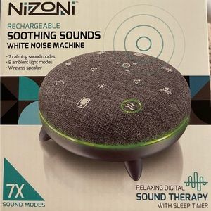 Nizoni Rechargeable Soothing Sounds White Noise Machine - New